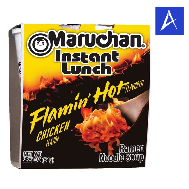 Shop Maruchan Flamin Hot Chicken Cup Ramen 2.25oz at A Complete Cart. Flamin' Hot chilli with a tang behind it, in a cup. Kettle and three minutes. Great value.