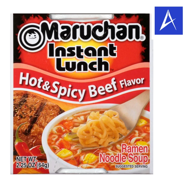 Shop Maruchan Hot & Spicy Beef Cup Ramen 2.25oz at A Complete Cart. Peppery beef with chilli over the top, in a cup that doubles as the bowl. Free local pickup.