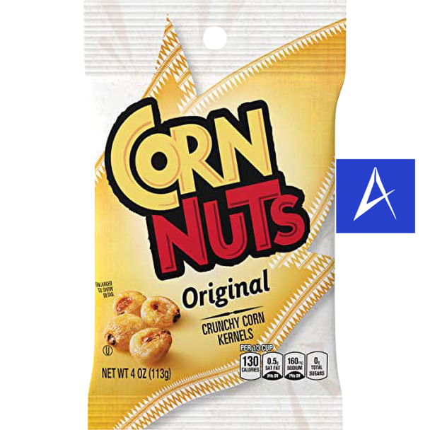 Shop Corn Nuts Original 4oz at A Complete Cart. Whole toasted corn kernels with salt and nothing else. The original crunch. Local delivery in Atlanta.