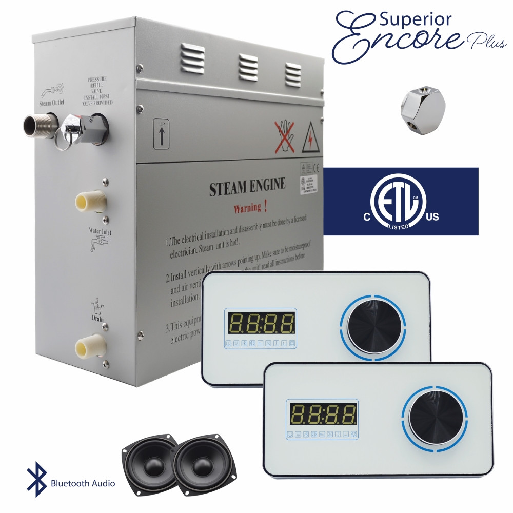 Encore Plus Steam Generator Kit with Dual Horizontal Bluetooth Keypads