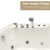 Homeward Bath  Whirlpool Tub with inline heater MG 017