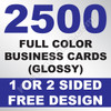2500 Business Cards (Glossy)