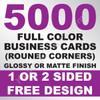 5000 Business Cards (Rounded Corners)