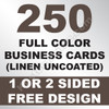 250 Business Cards (Linen)