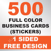 500 Business Cards (Stickers)