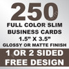 250 Business Cards (Slim)