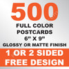 500 Postcards 6x9