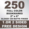 250 Bookmarks 2x6