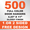 500 Door Hangers 4.25x11