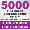 5000 Greeting Cards 10x7
