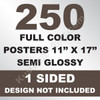 250 Posters 11x17