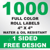 1000 Roll Labels 4x4