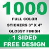 1000 Stickers 3x4