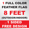 1 Feather Flag 8 Feet