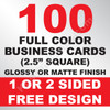 100 Business Cards (Square)