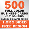 500 Business Cards (Square)