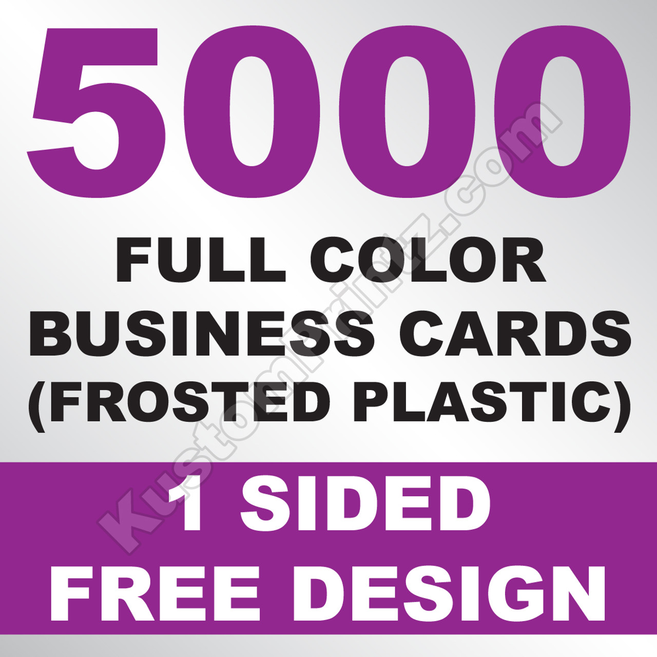 5000 Business Cards (Frosted Plastic)