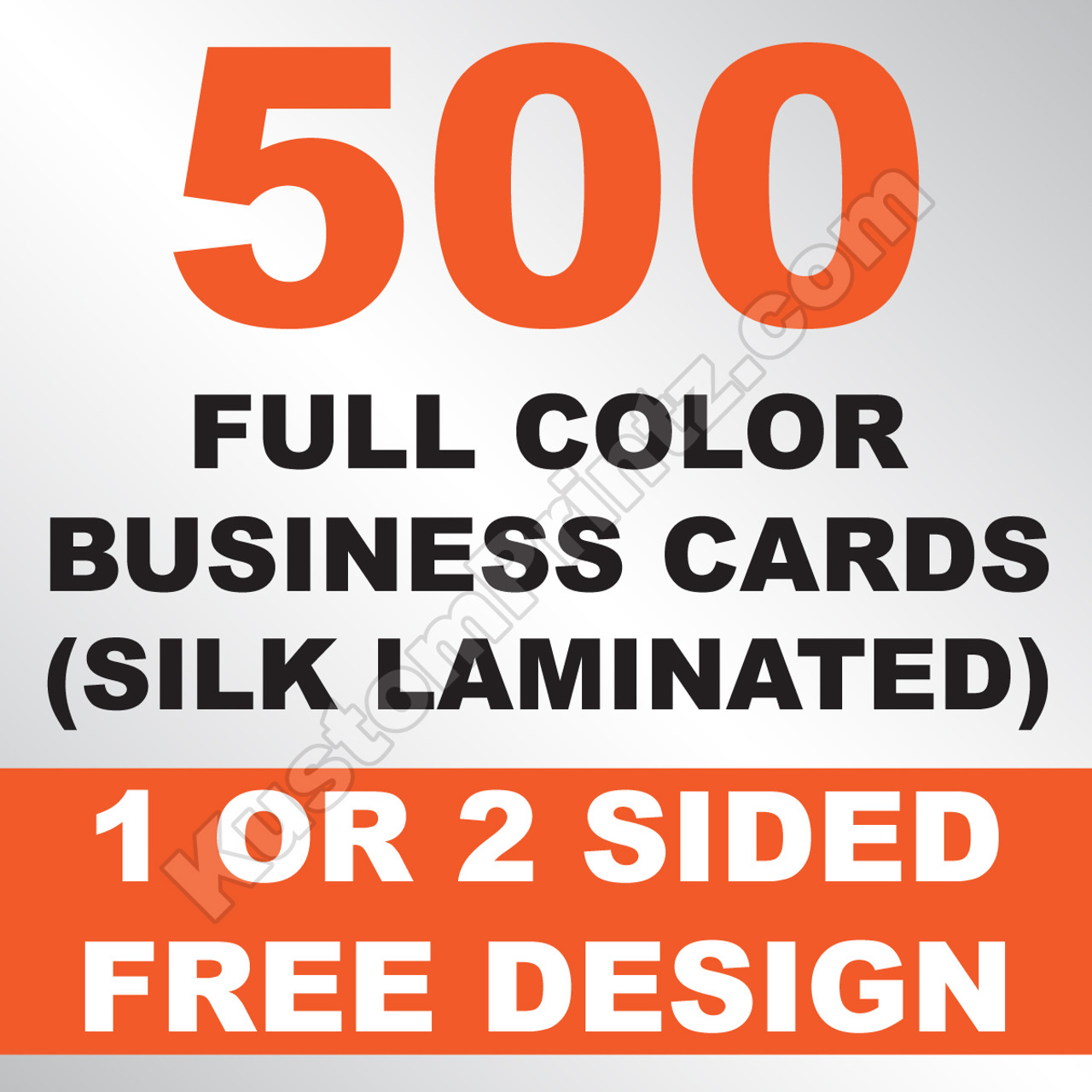 500 Business Cards (Silk Laminated)