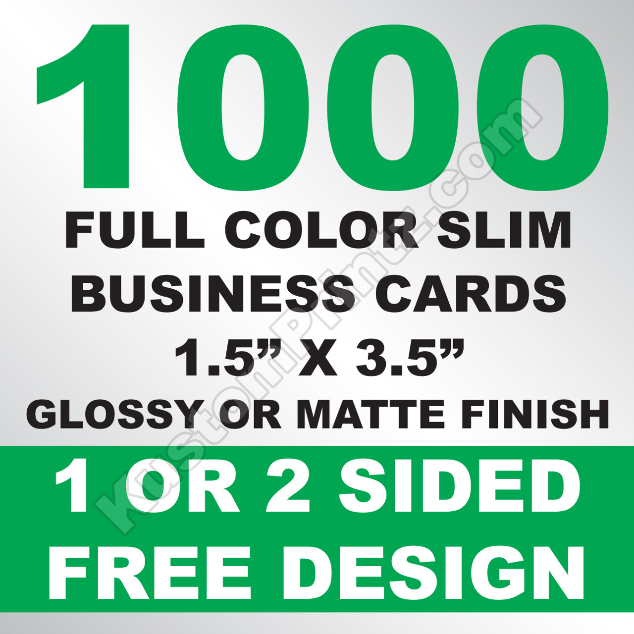 1000 Business Cards (Slim)