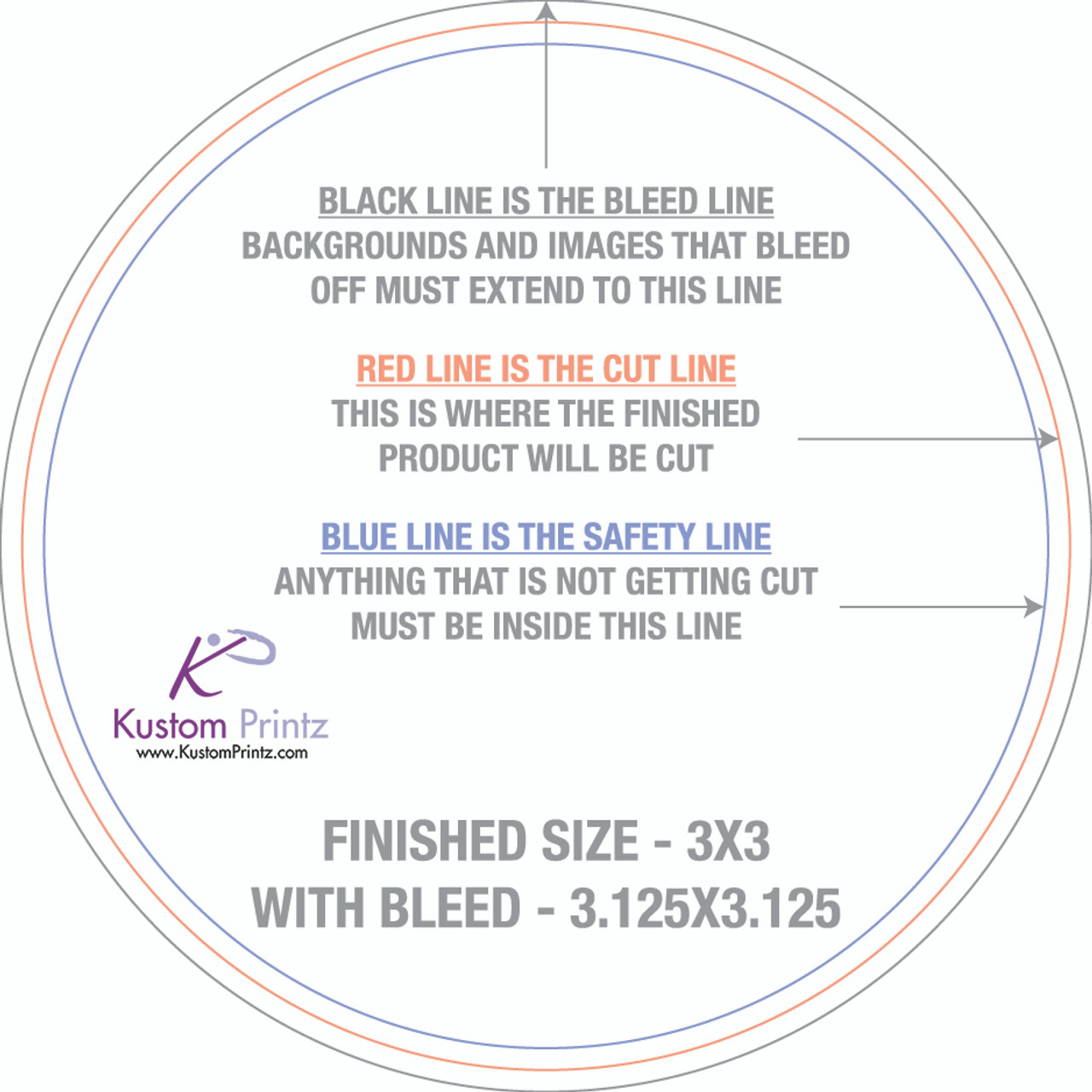 500 Roll Labels 3x3