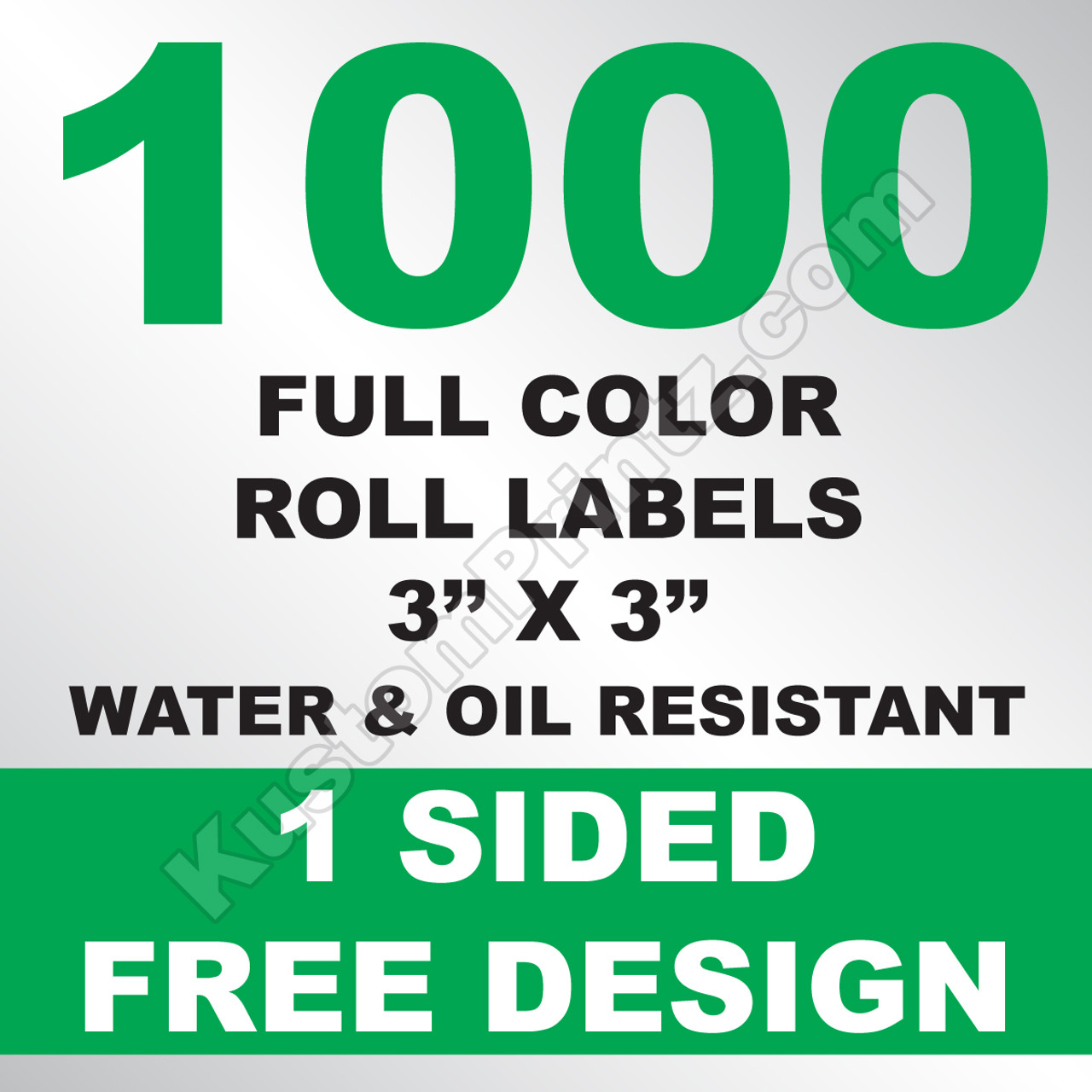 1000 Roll Labels 3x3