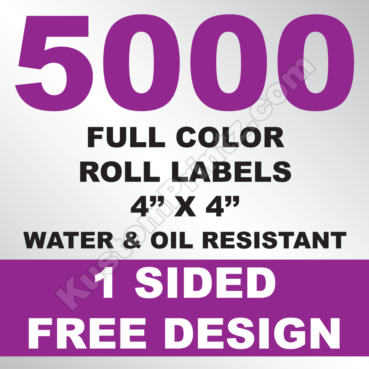 5000 Roll Labels 4x4