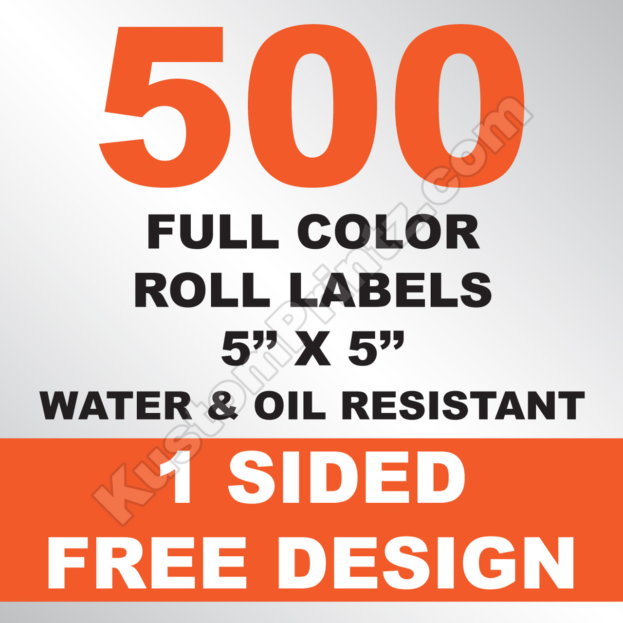 500 Roll Labels 5x5