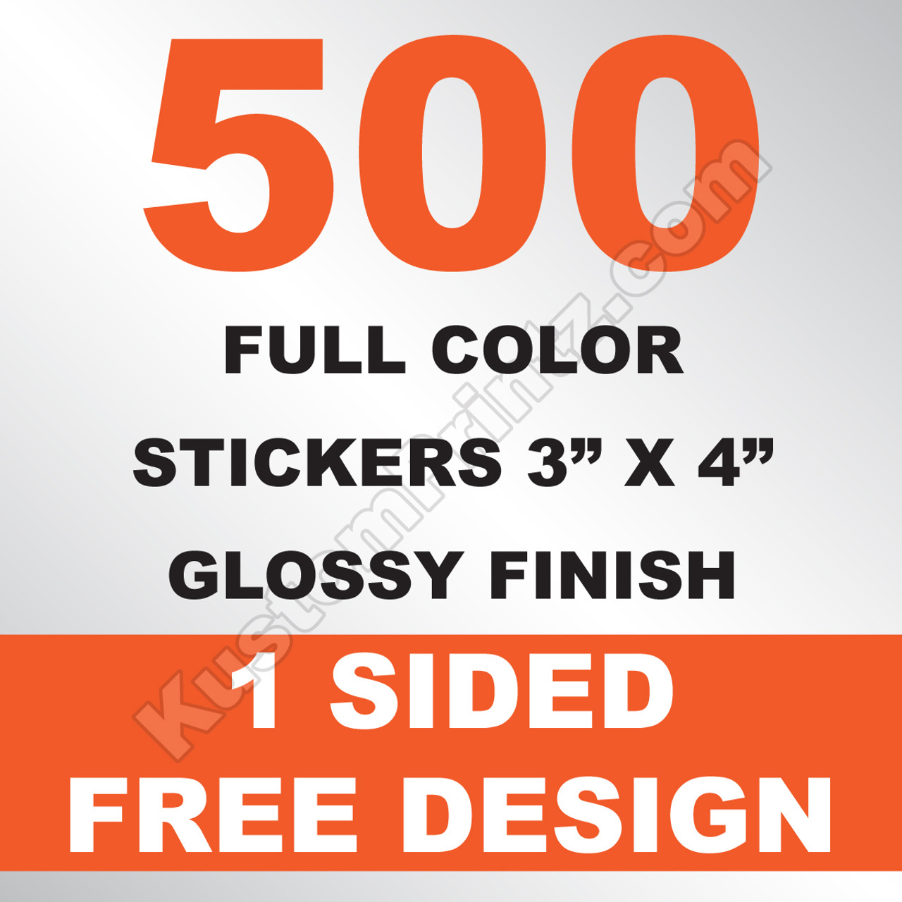 500 Stickers 3x4