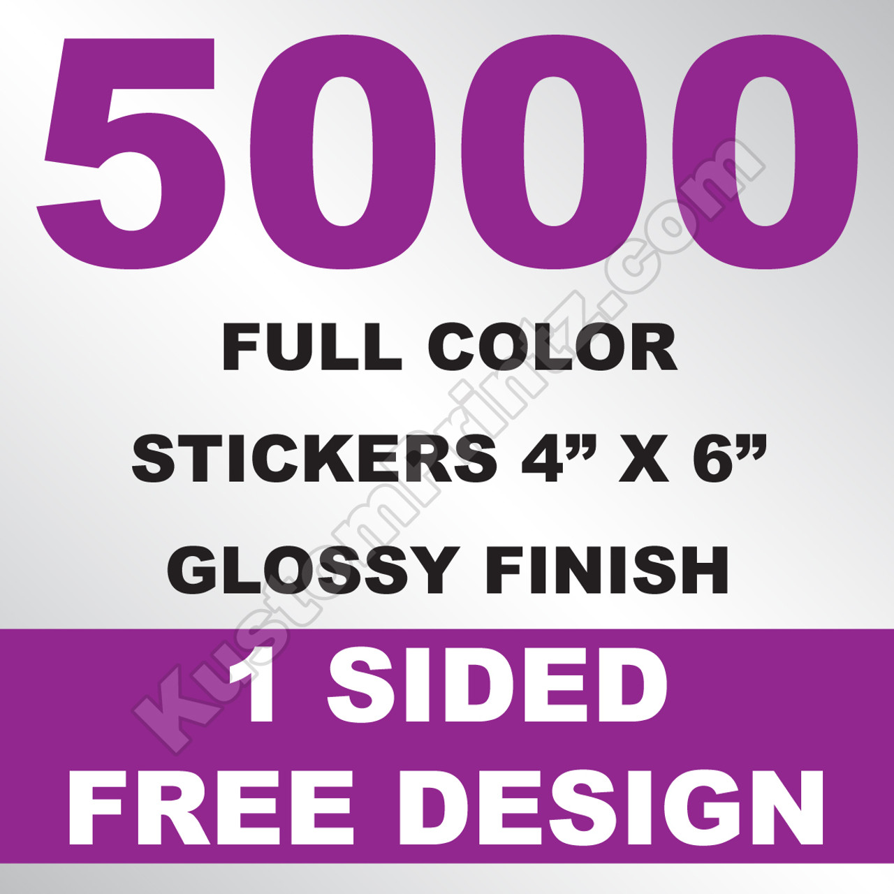 5000 Stickers 4x6