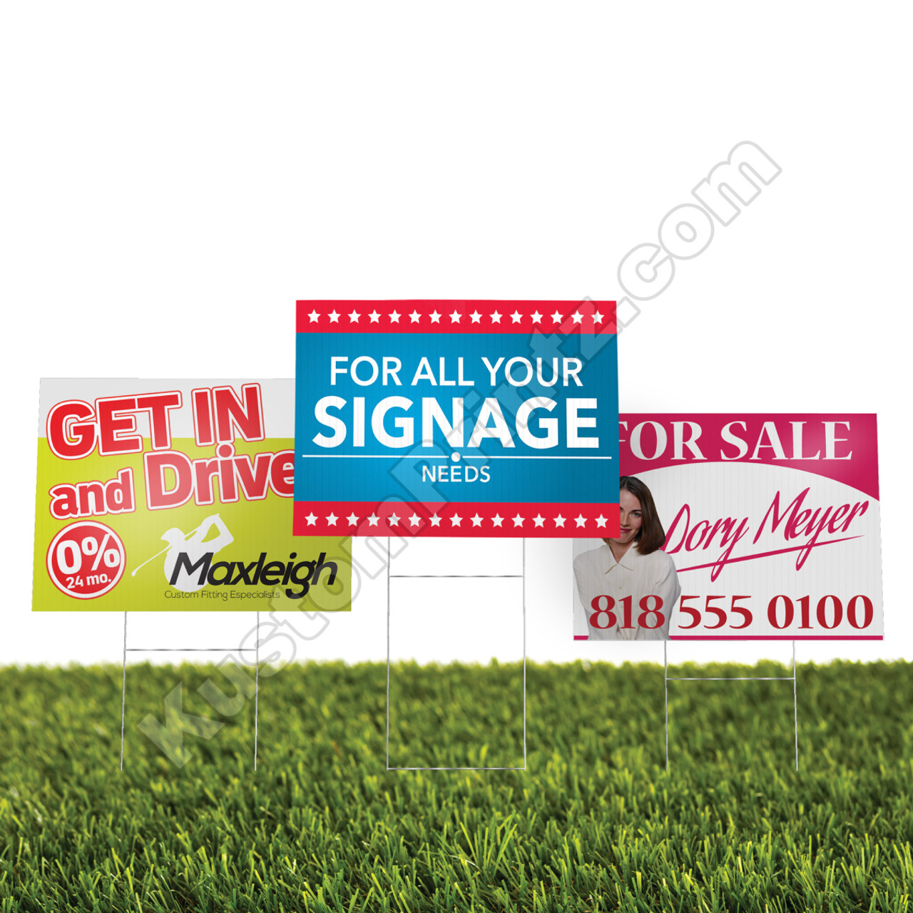 10 Yard Signs 1 Sided 12x18