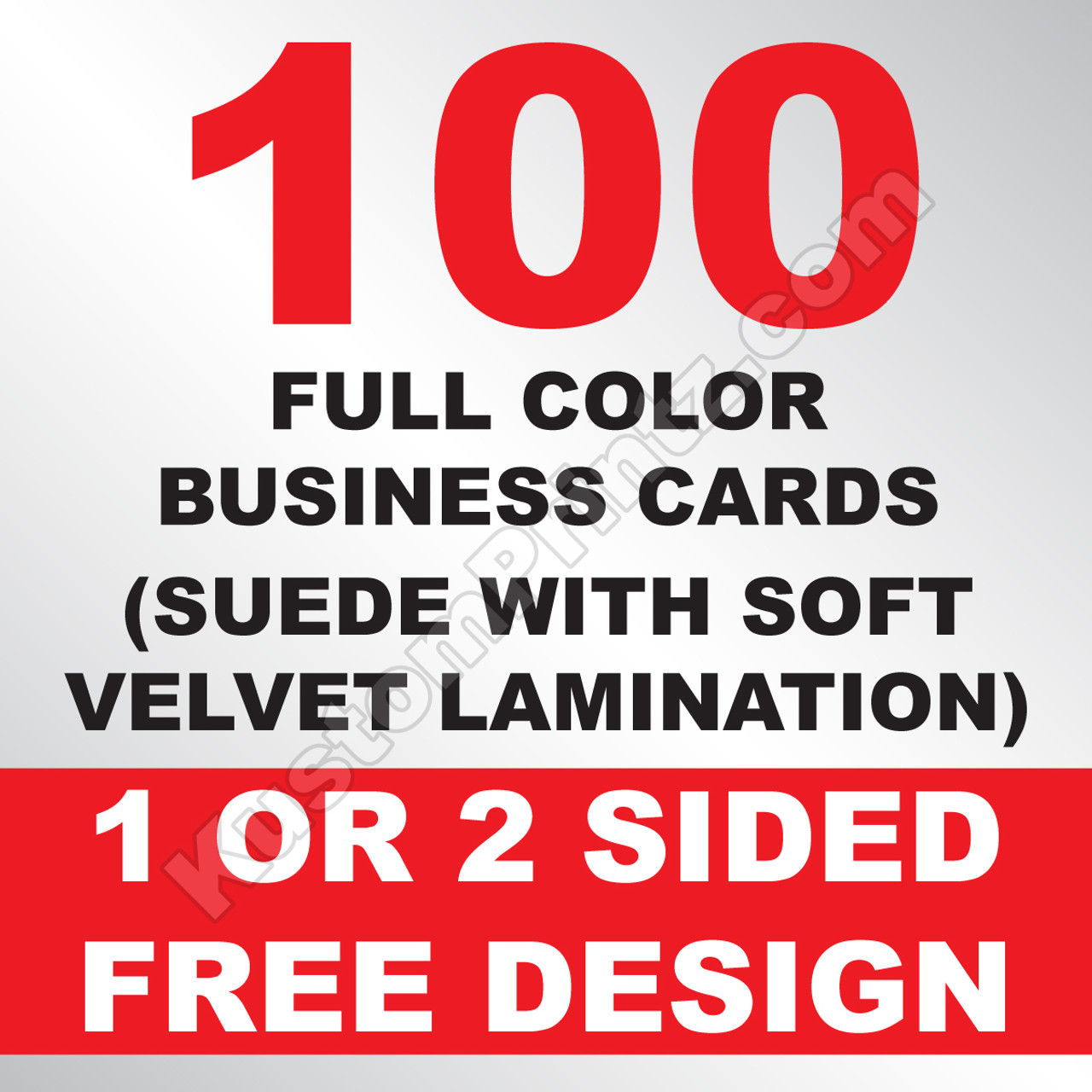 100 Business Cards (Suede)