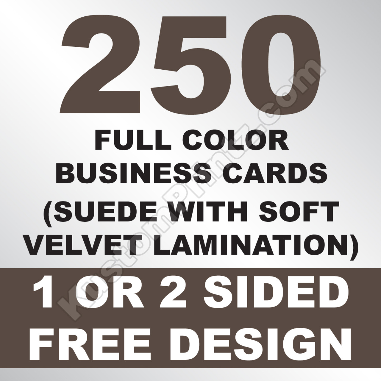 250 Business Cards (Suede)