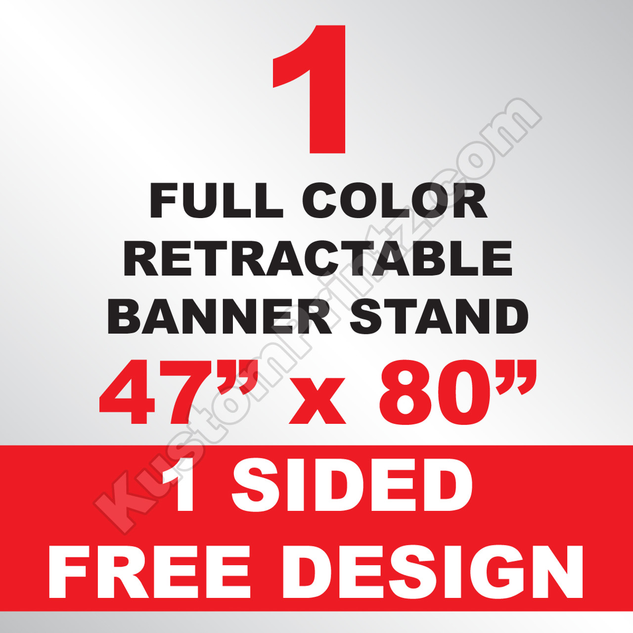 1 Retractable Banner Stand 47x80