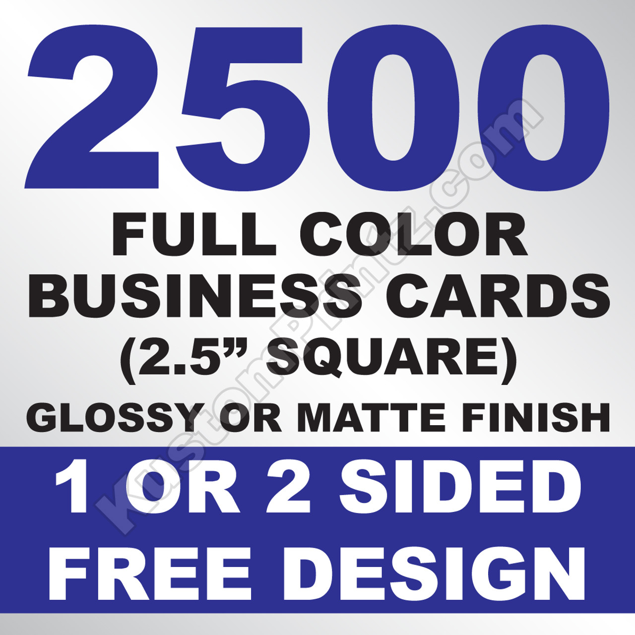 2500 Business Cards (Square)