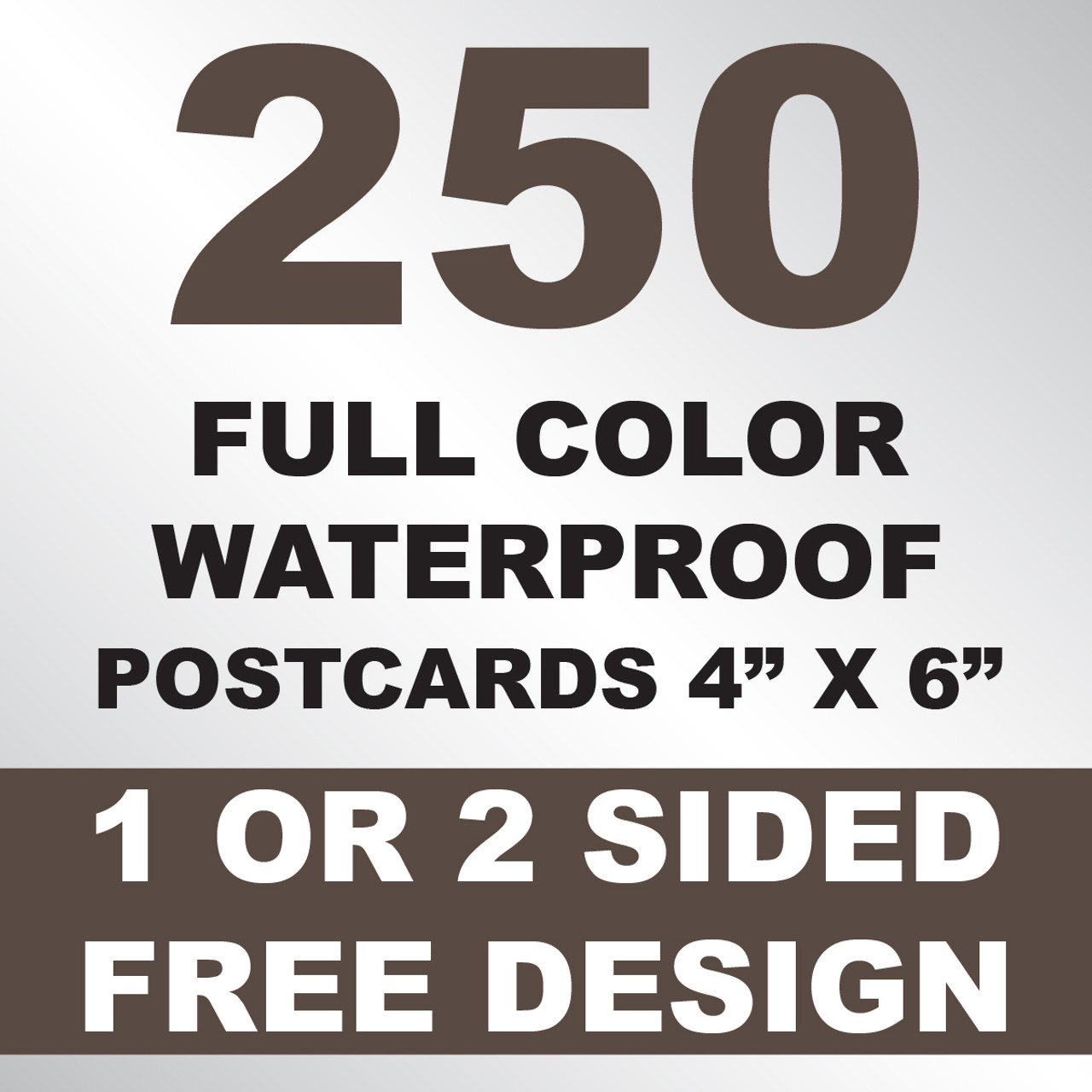 250 14PT Uncoated Postcards 4x6 - KustomPrintz