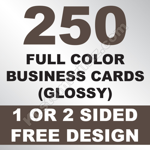 250 Business Cards (Glossy)
