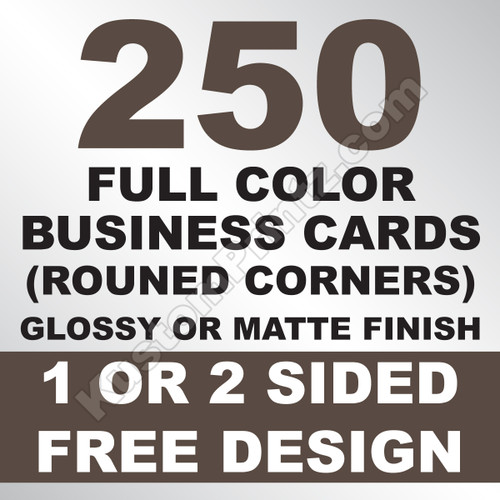 250 Business Cards (Rounded Corners)