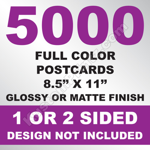 5000 Postcards 5x7 - KustomPrintz