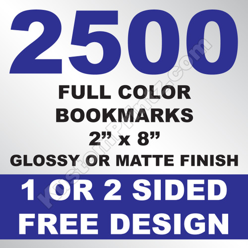 2500 Bookmarks 2x8