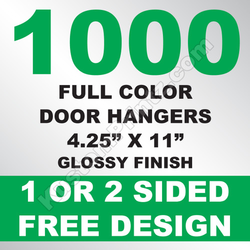 1000 Door Hangers - 5000 Door Hangers + FREE SHIPPING