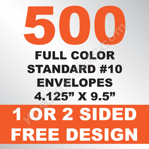 500 Envelopes 4.125x9.5