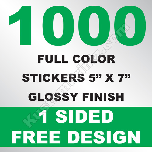 1000 Stickers 5x7