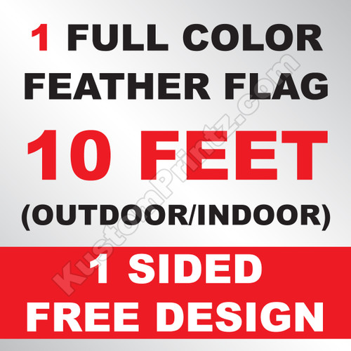 1 Feather Flag 10 Feet