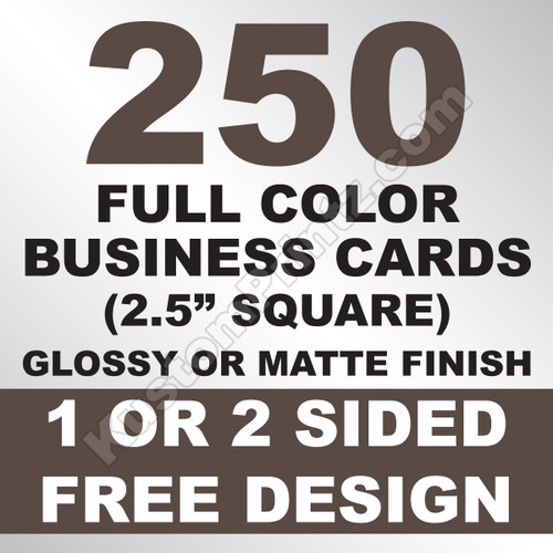 250 Business Cards (Square)