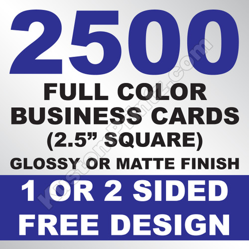 2500 Business Cards (Square)