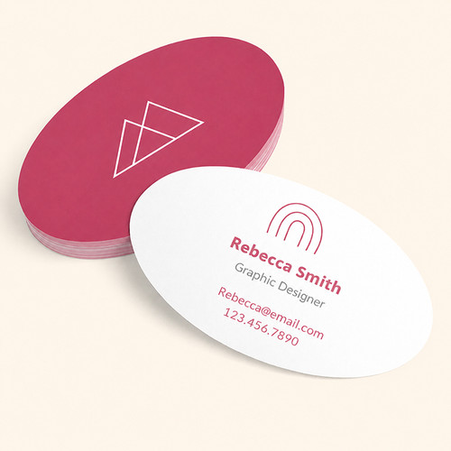 Oval Business Cards