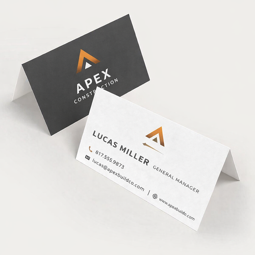 Folded Business Cards