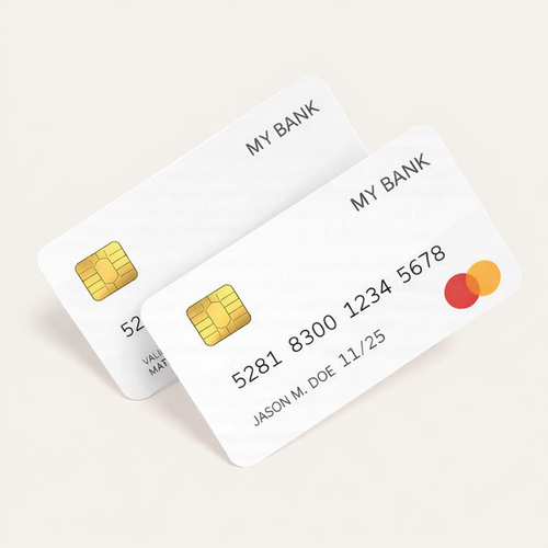 White Plastic Business Cards