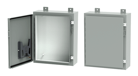 Hoffman A363010LP Type 12 WallMount Continuous Hinge Enclosure with