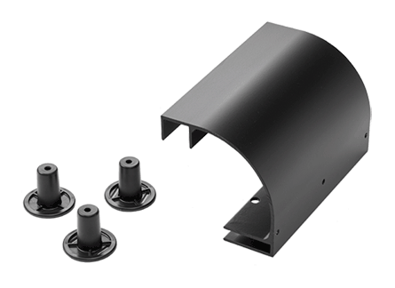 Hoffman LSRDBLK Ladder Rack Stringer Radius Drop Kit Southern Electronics